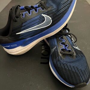 Nike Black and Blue Athletic Sneakers